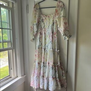 Loveshackfancy Floral Patchwork Dress